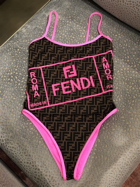 mens fendi swimwear|Fendi neon bikini.